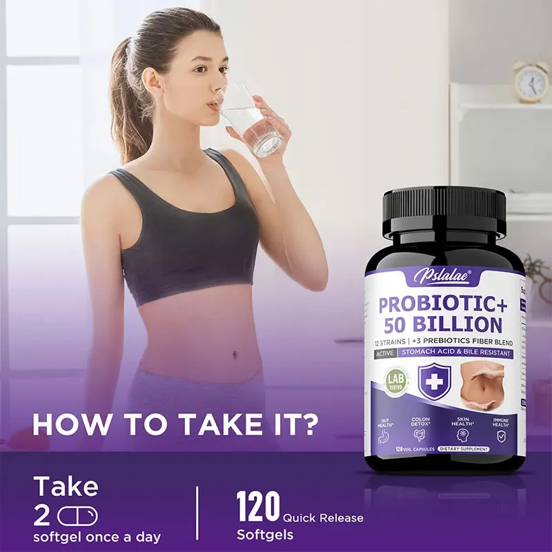Probiotic+ 50 Billion 120pcs – Balances Intestinal Flora, Intestinal Digestion