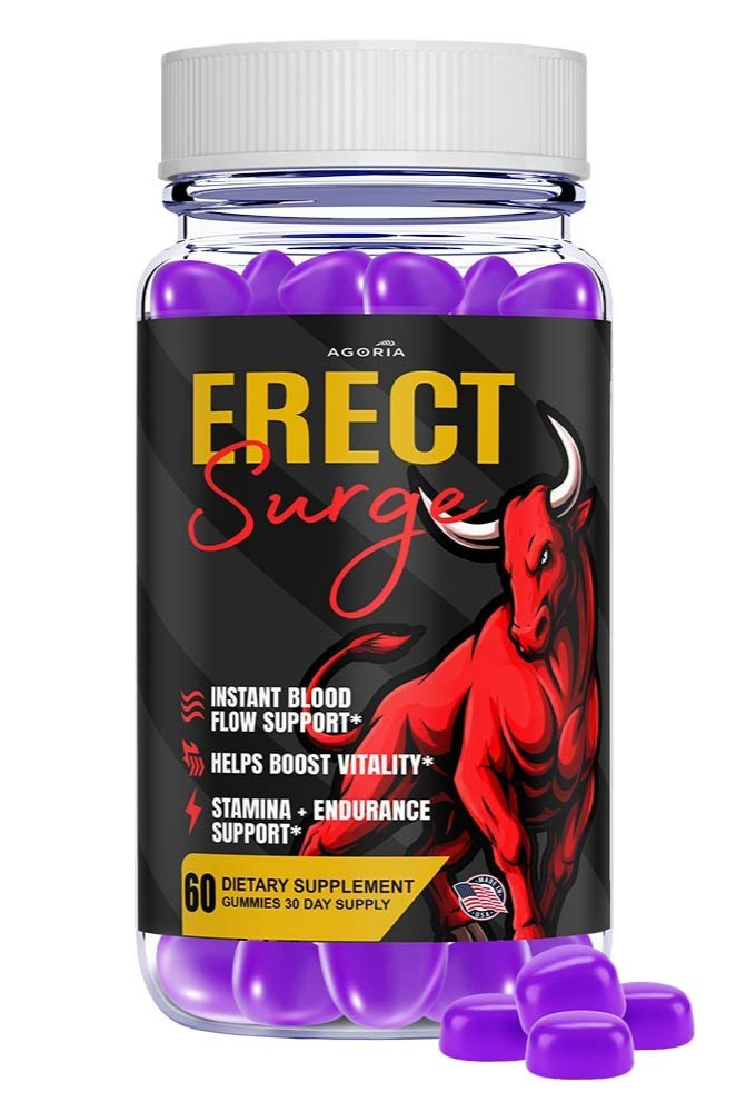 (1 Pack) Erect Surge Advanced Male Health Support Supplement, ErectSurge Gummies