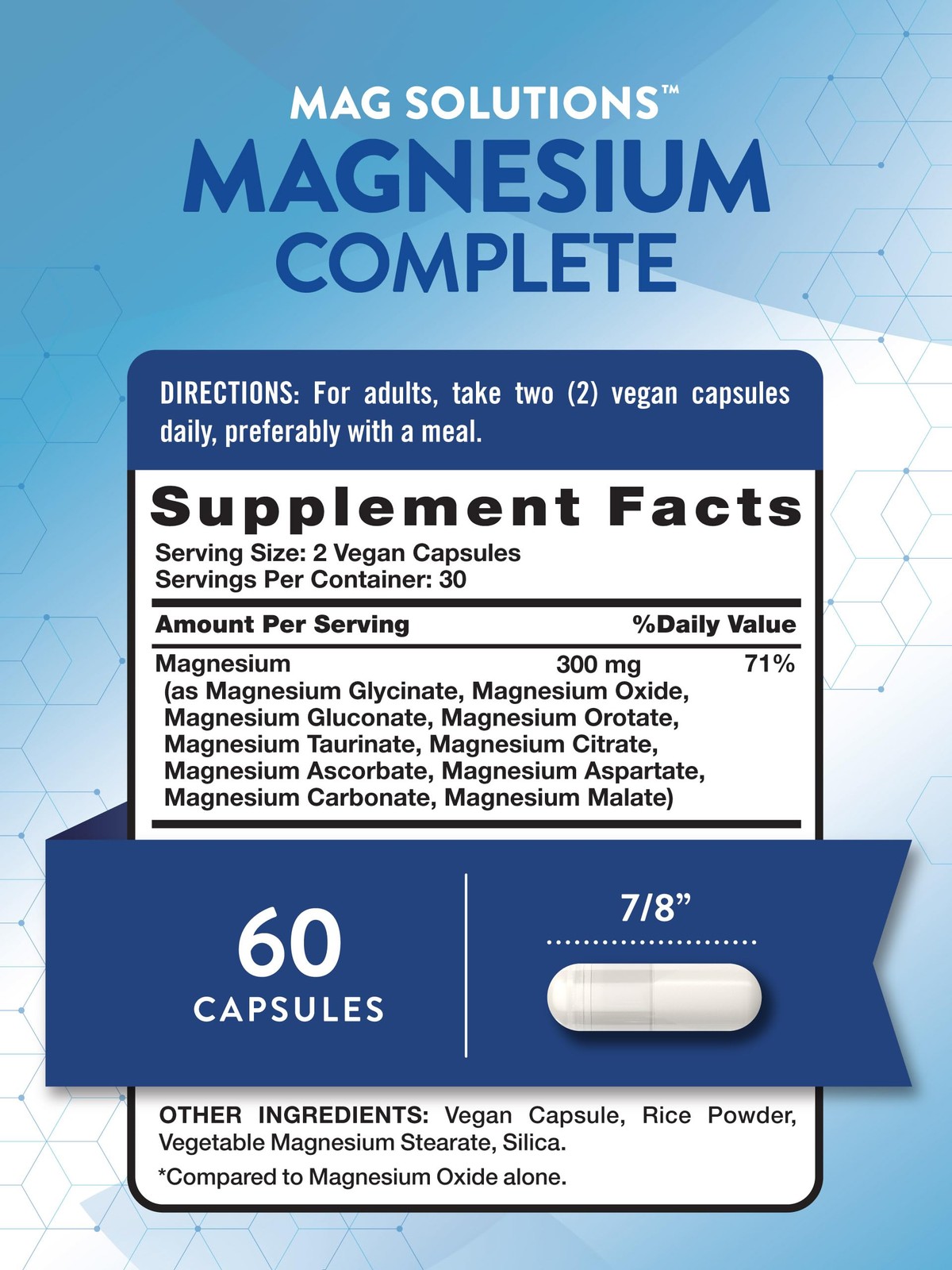 Nature’s Truth Magnesium Complex Supplement 10 Forms | 60 Count (Pack of 1)