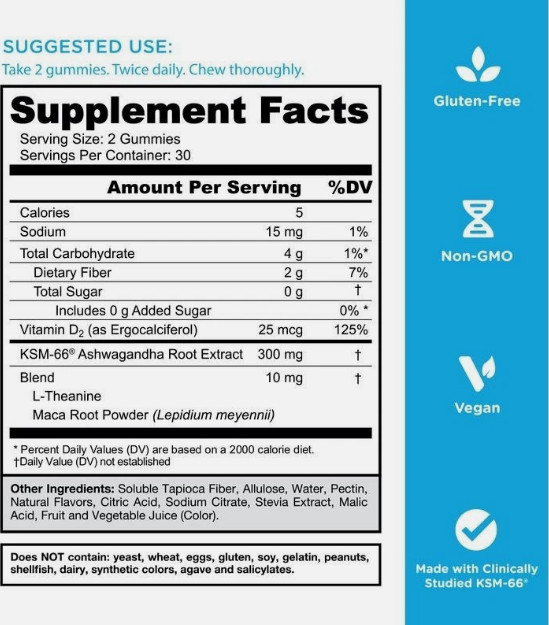 3 BottlesGoli Zero Sugar Trio -ACV Ashwagandha & Probiotic Gummies60 Caps/Bottl