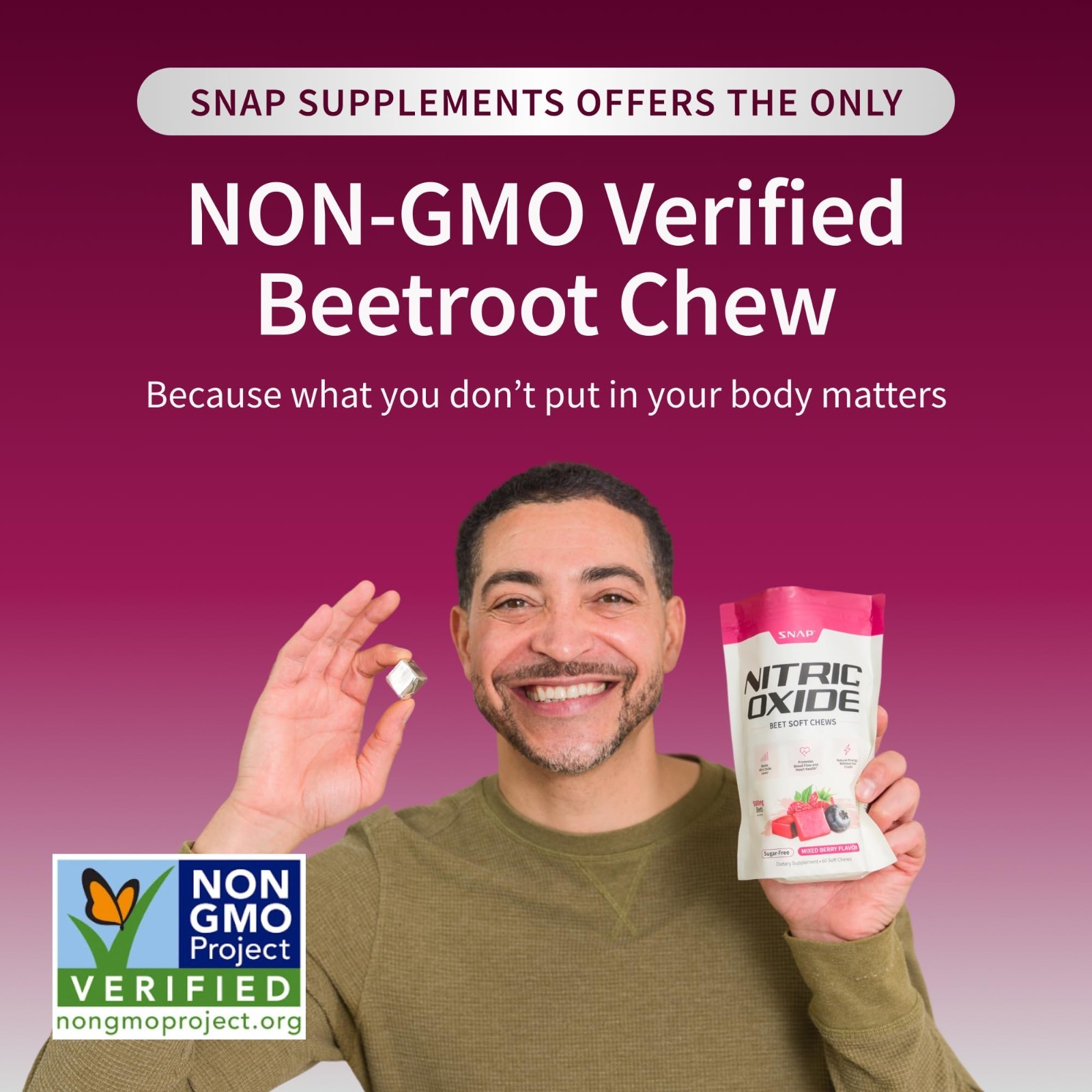 Nitric Oxide Beet Root Chews – 60 Soft Chews, Mixed Berry, 1,250mg, CoQ10 & Acai