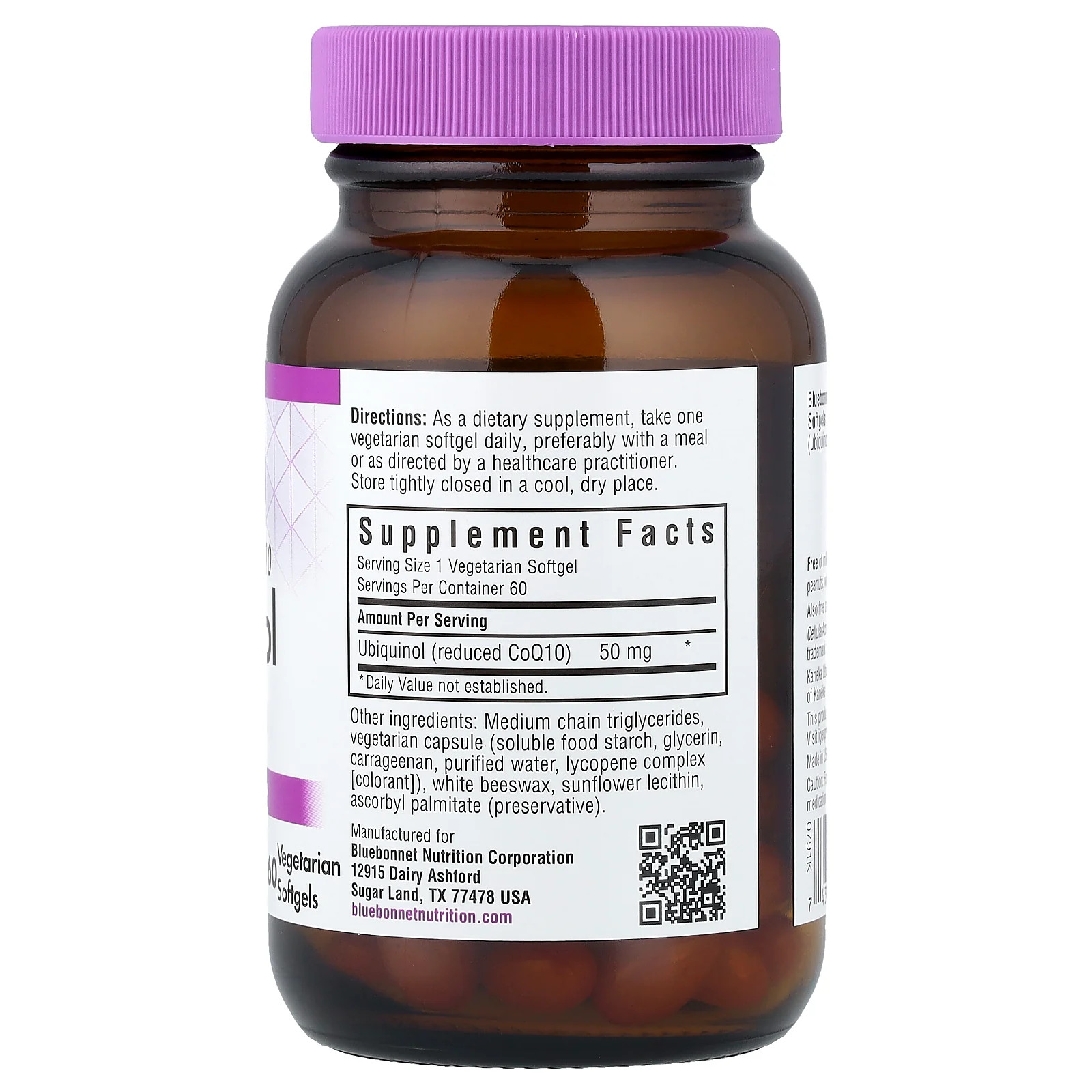 2 X Bluebonnet Nutrition, CellularActive� CoQ10 Ubiquinol, 50 mg, 60 Vegetarian