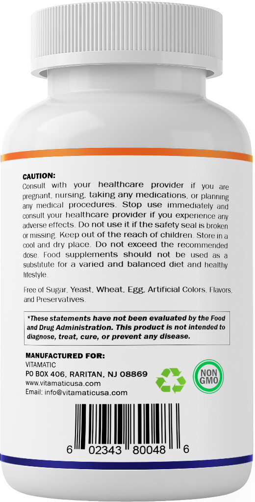Vitamatic Norwegian Cod Liver Oil 1250mg 120 Softgels (Lemon Flavor)