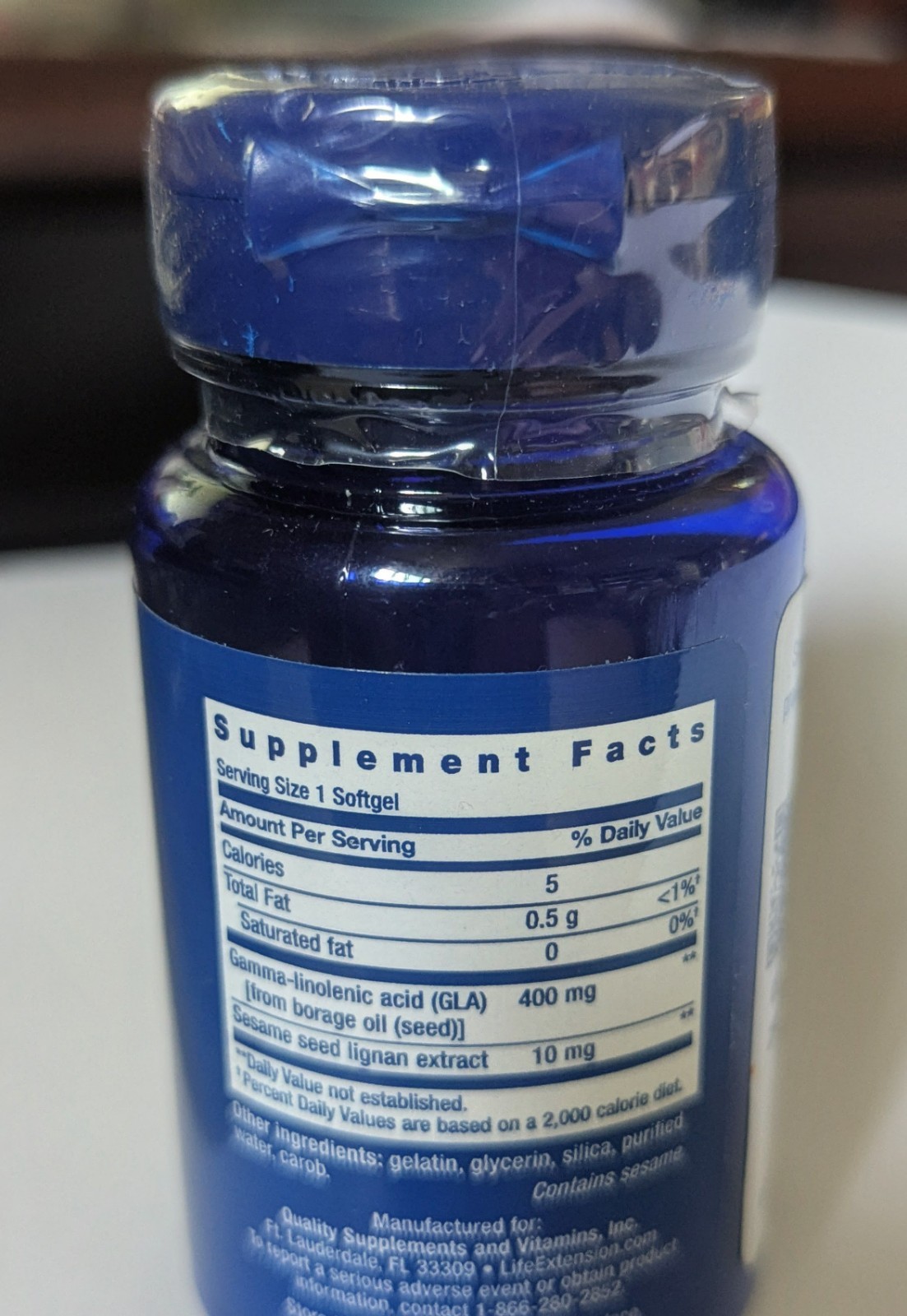 Life Extension Mega GLA Sesame Lignans 30 Ct. FREE SHIPPING in US