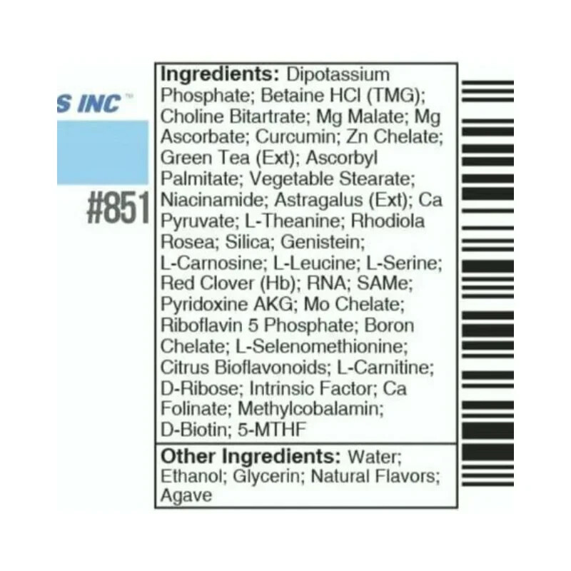 Systemic Formulas Bio Cell #851 MORS LQ for Brain Function, 1 fl oz, New