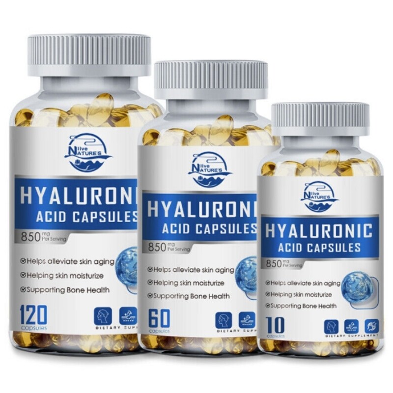Collagen Hyaluronic Acid Vitamin C Capsules AntiAging Wrinkles Skin Joint Health