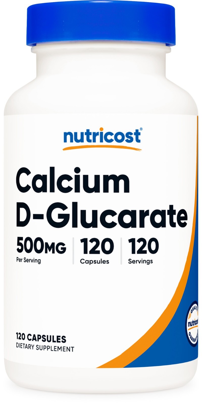 Nutricost Calcium D-Glucarate 500mg, 120 Capsules – Non-GMO and Gluten Free