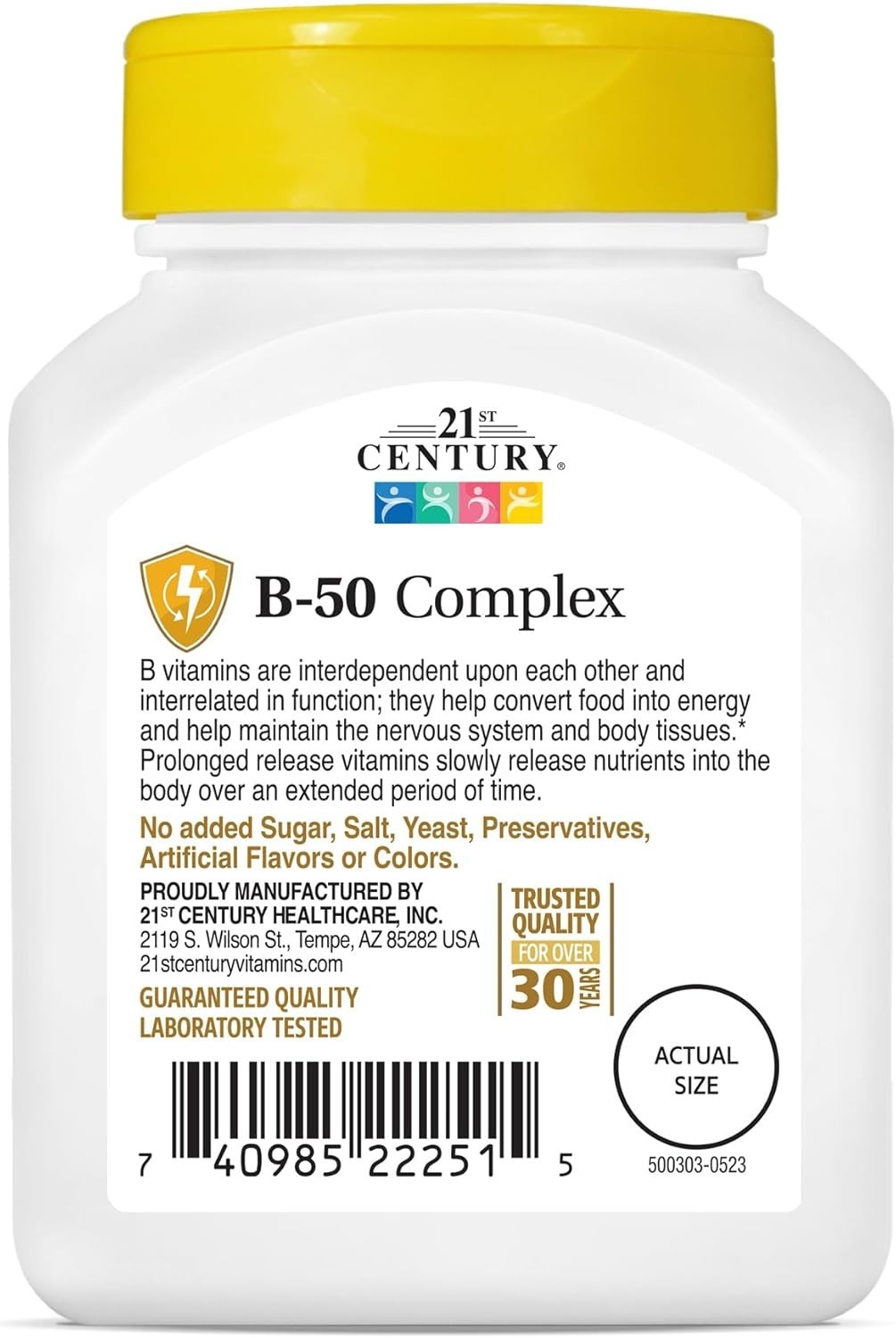 B 50 Complex – 60 Tablets, Extended Release for Optimal Energy Management