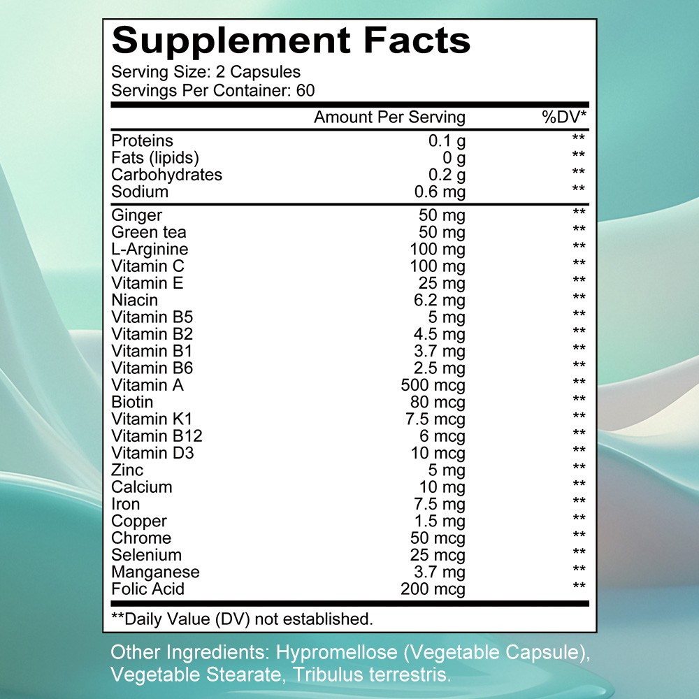 Daily Men’S Multivitamin Supplement Muscle Endurance Health 30/60/120 Capsules