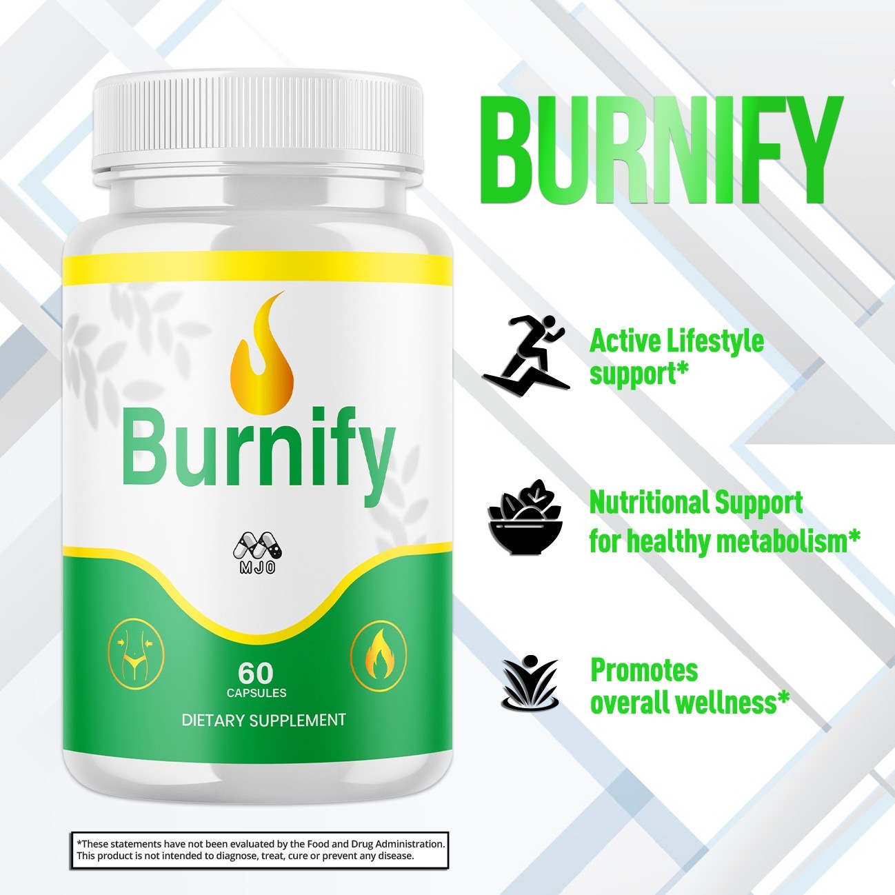 (5 Pack) Burnify Pill Advanced Energy & Fitness Formula Vitamins 300 Capsules