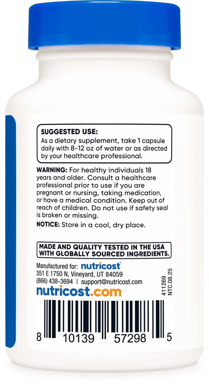 Nutricost Rhodiola Rosea 500mg, 60 Vegetable Capsules – Gluten Free and Non-GMO