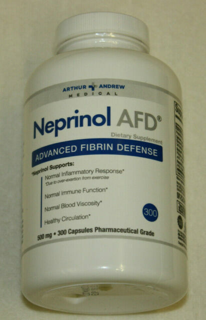 Arthur Andrew Medical Neprinol AFD Advanced Fibrin Defense 300 Capsule EXP 10/27