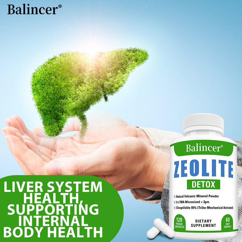 ZEOLITE DETOX Volcanic Mineral Powder Liver purification, detoxification Capsule