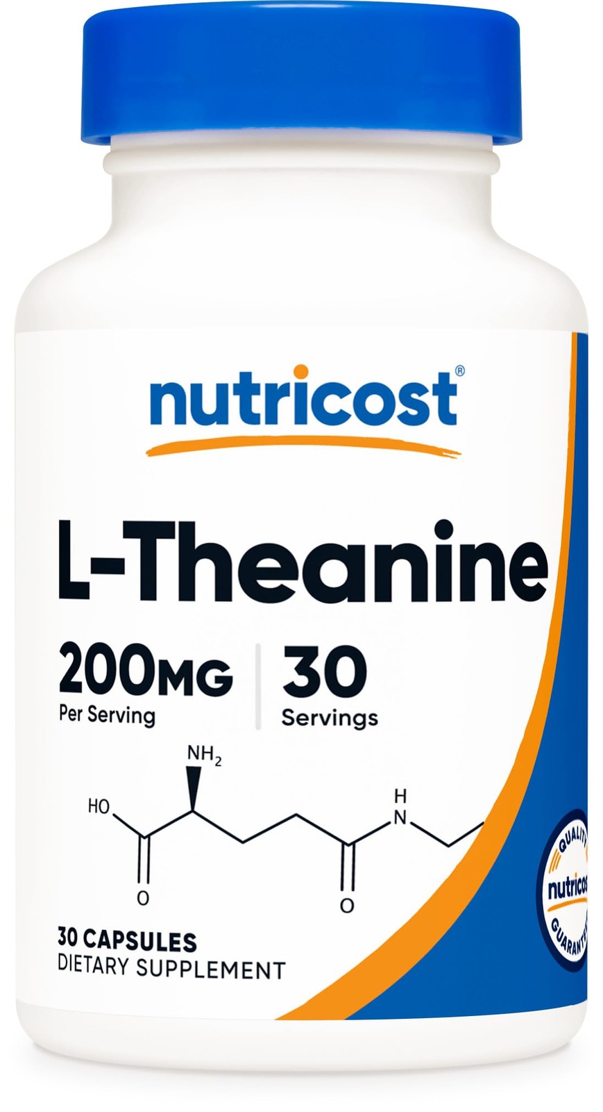 Nutricost L-Theanine 200mg, 30 Capsules 30 Count (Pack of 1)
