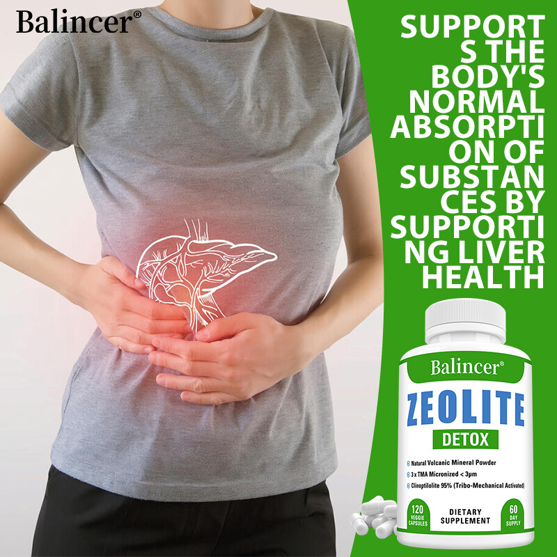 ZEOLITE DETOX Volcanic Mineral Powder Liver purification, detoxification Capsule