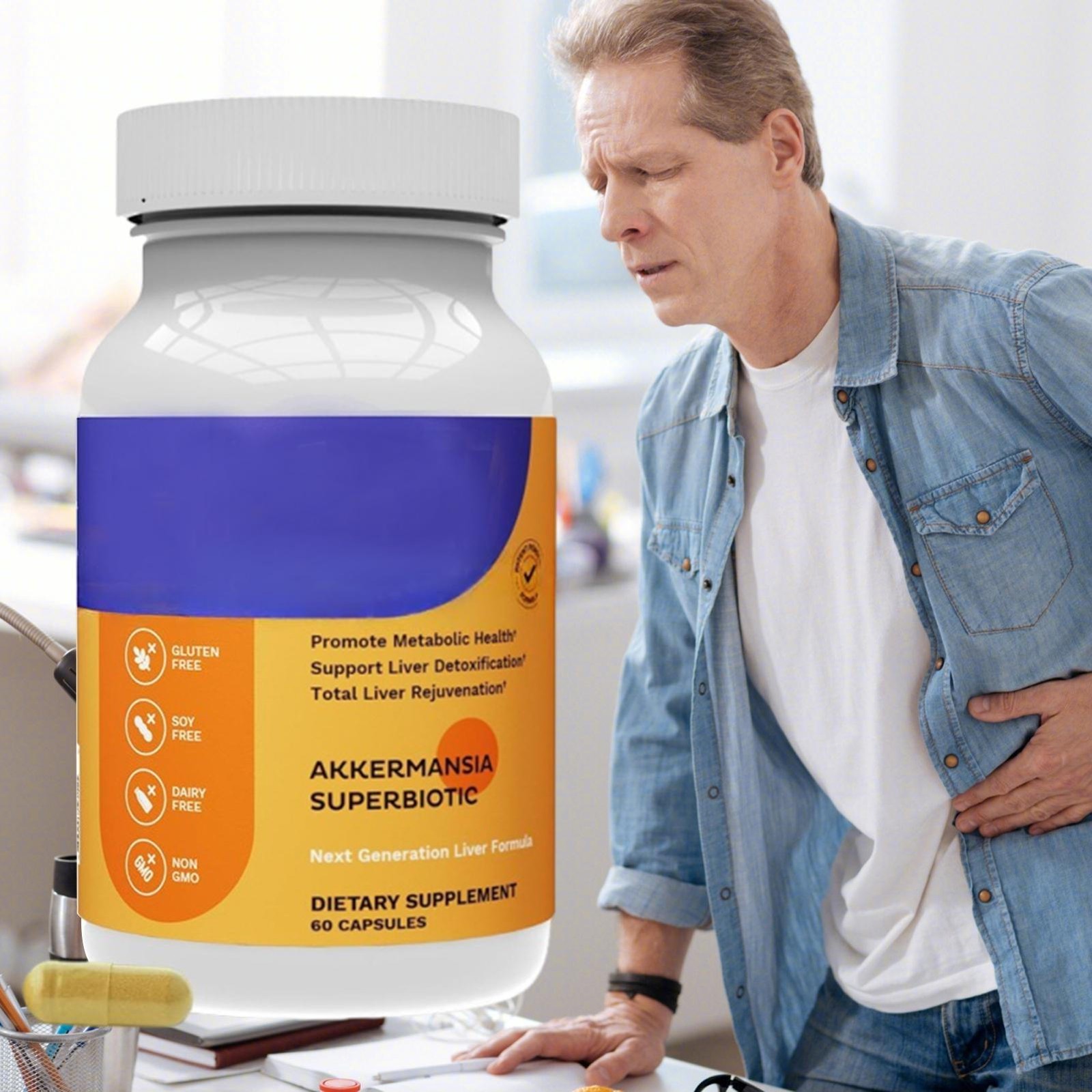 AKKA – Premium Liver Cleanse Detox & Repair Superbiotic,Gut Health, Milk Thistle