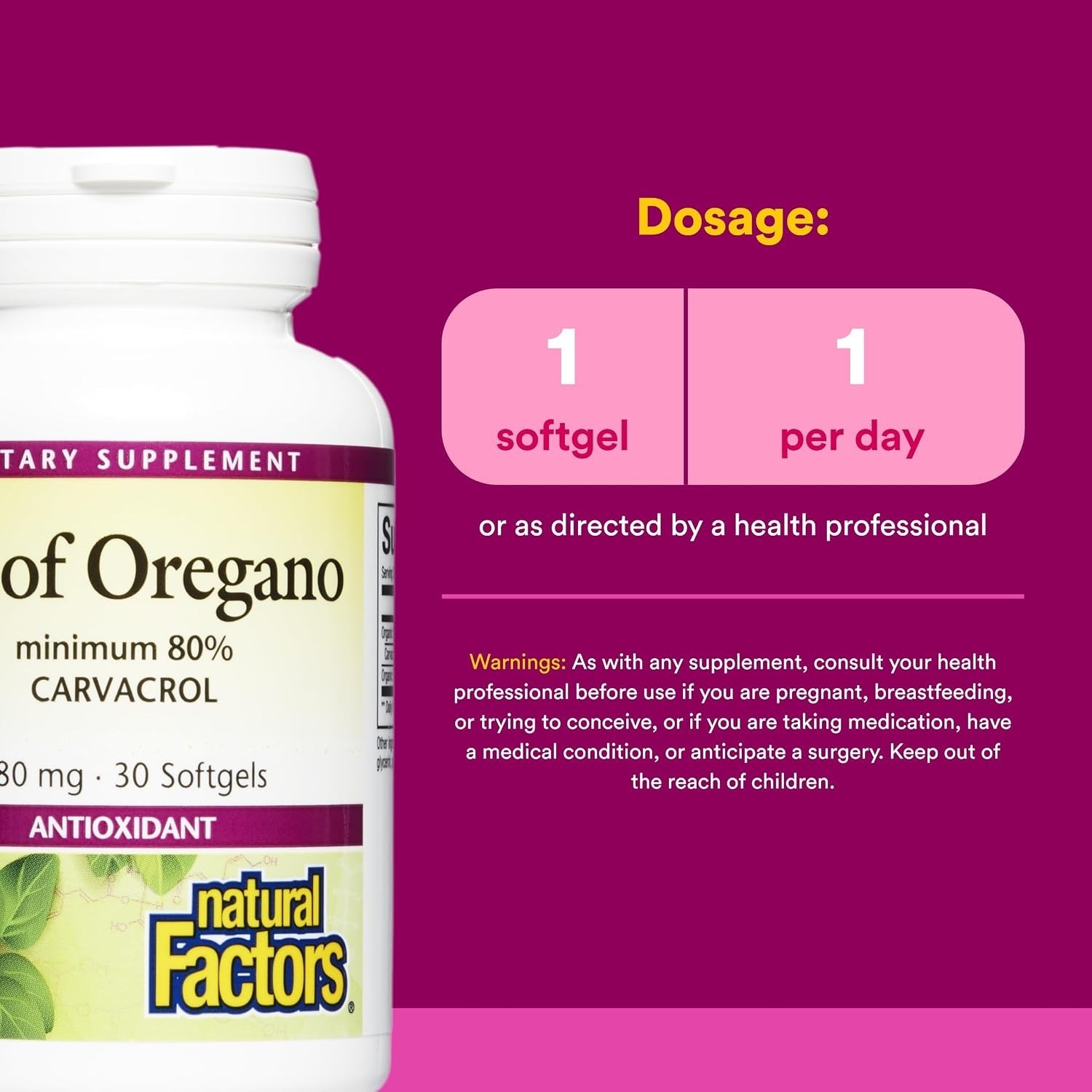 Oil of Oregano Softgels Organic Extra Virgin Olive Oil Immune Support 30