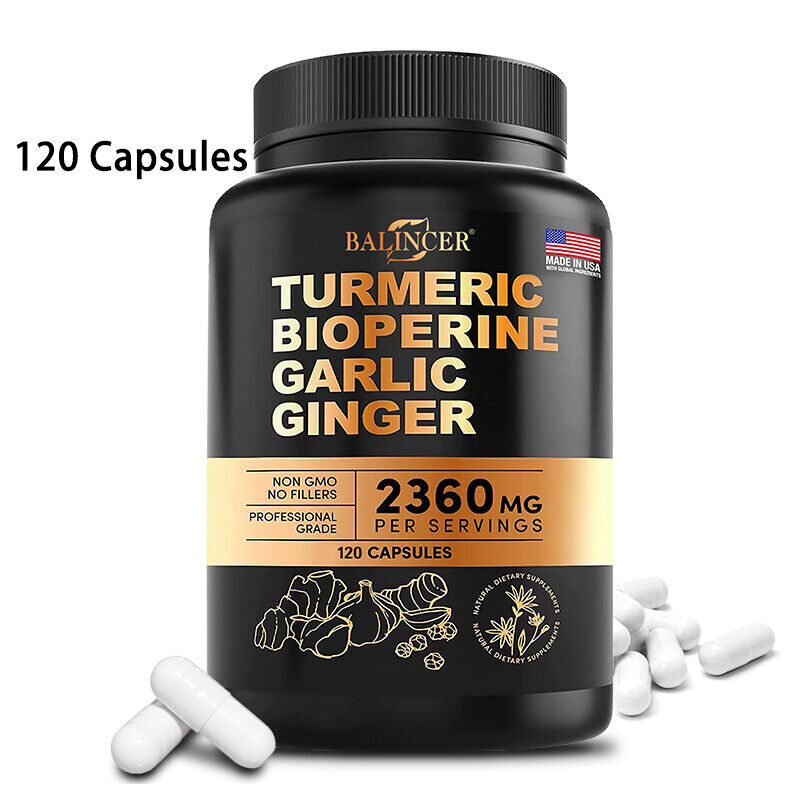 Turmeric, Biotin, Garlic, Ginger – Supports Joint combined with Heart Health – N