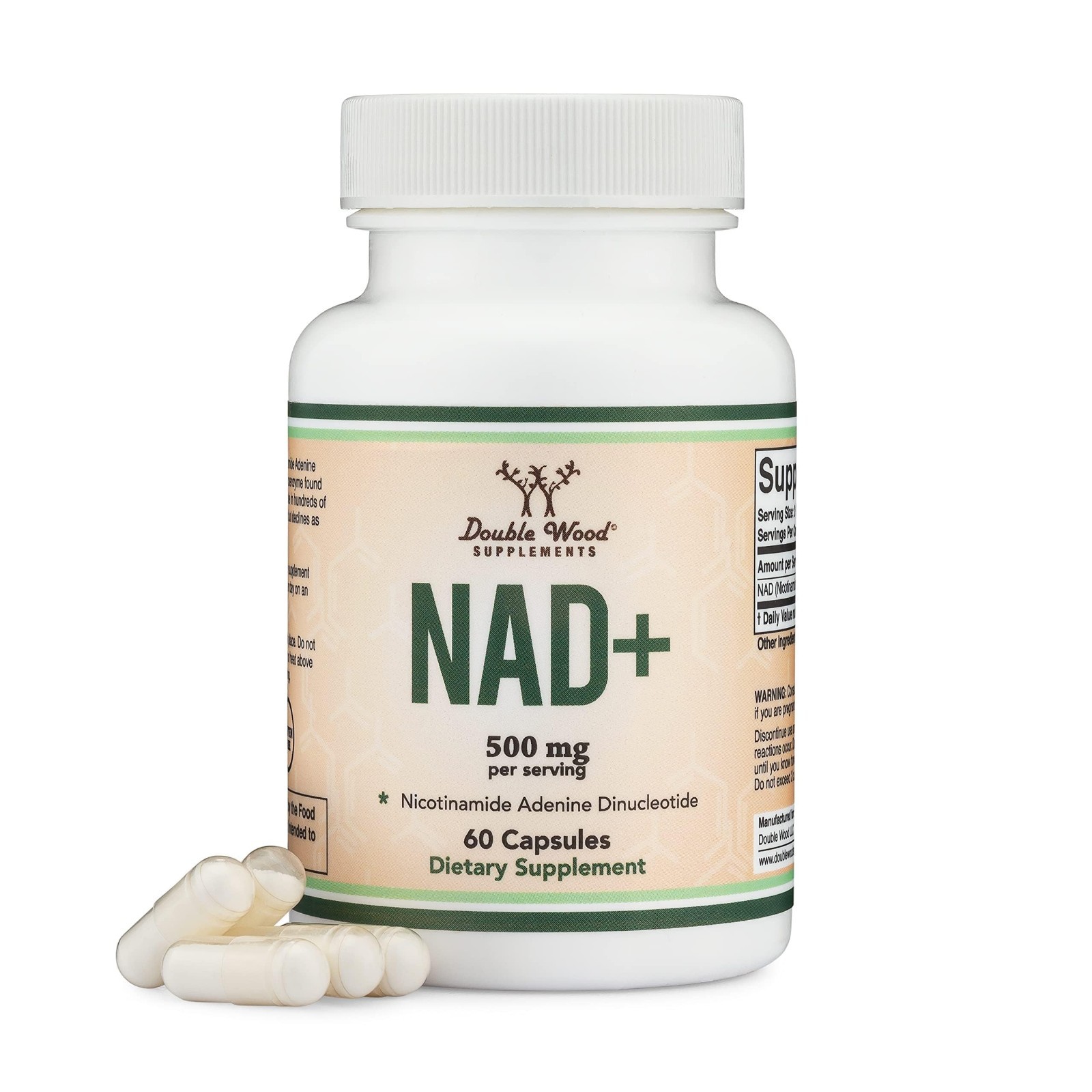 NAD+ Anti-Aging & Cell Regeneration Supplement | 500mg Pure NAD Plus, 30 Days, V
