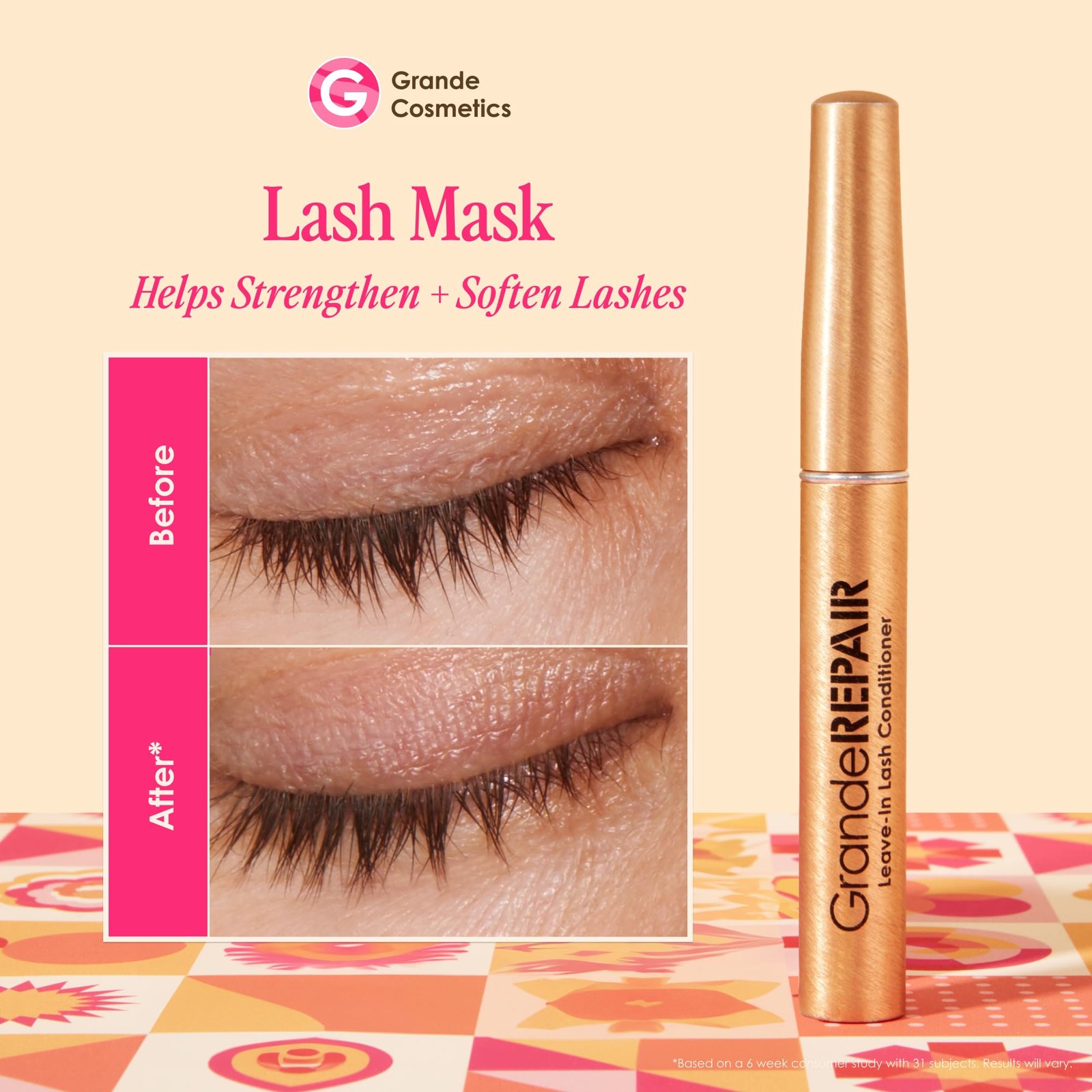 Grande Cosmetics GrandeREPAIR Leave-In Lash 0.1 Ounce (Pack of 1), B082WZGT2F