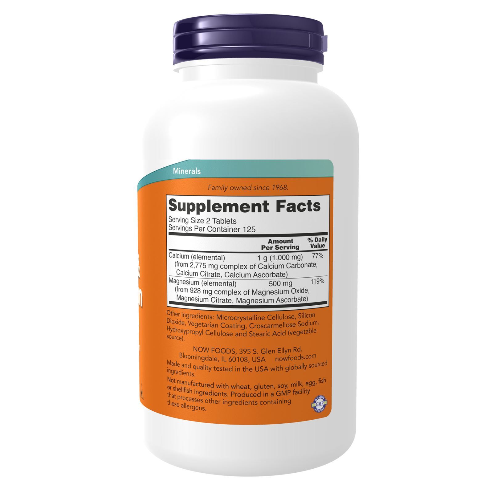 NOW FOODS Calcium & Magnesium 250 Tablets