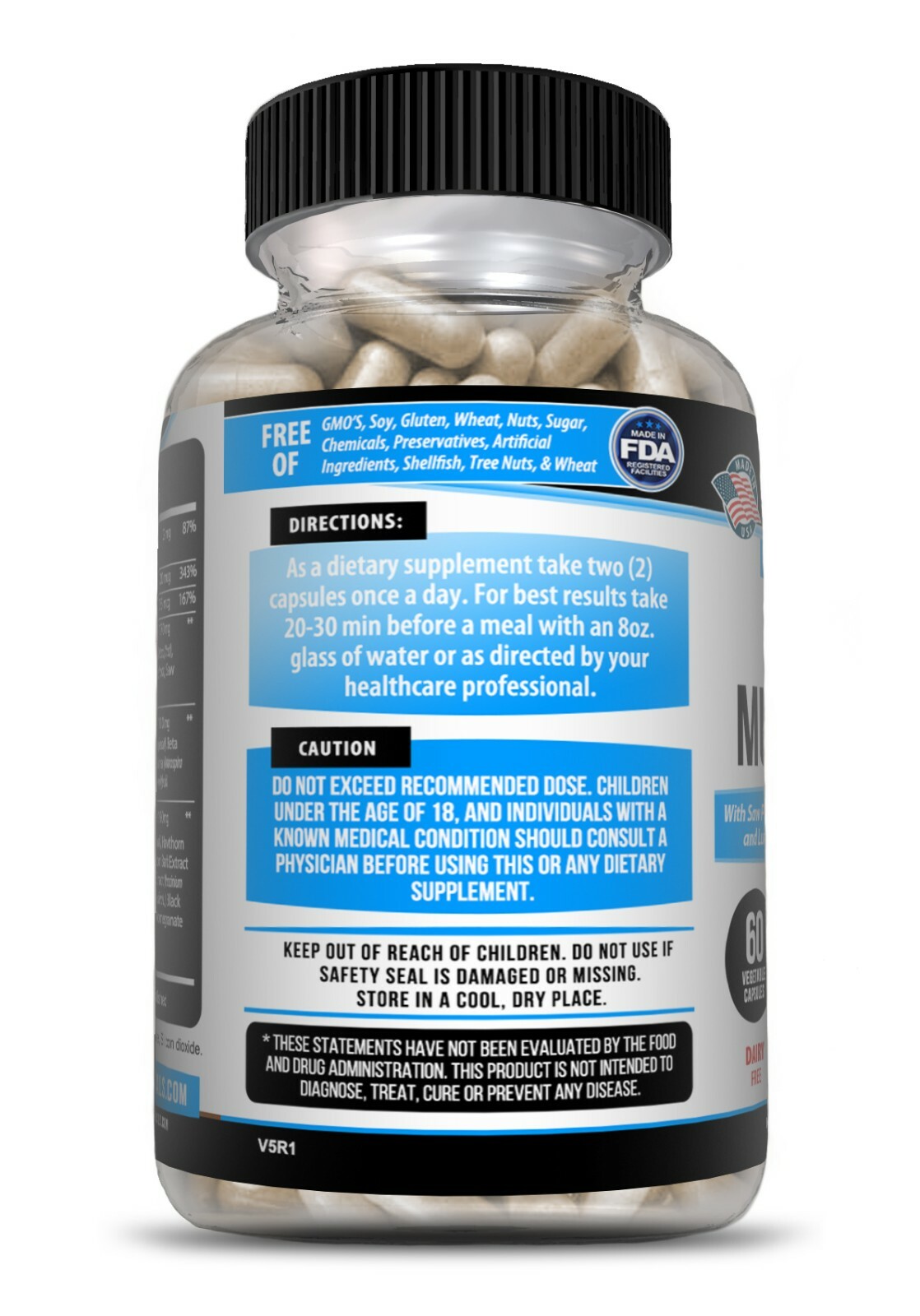 Multi Vitamin for Men 60 Capsules Mens Prostate Multivitamin Multimineral Daily