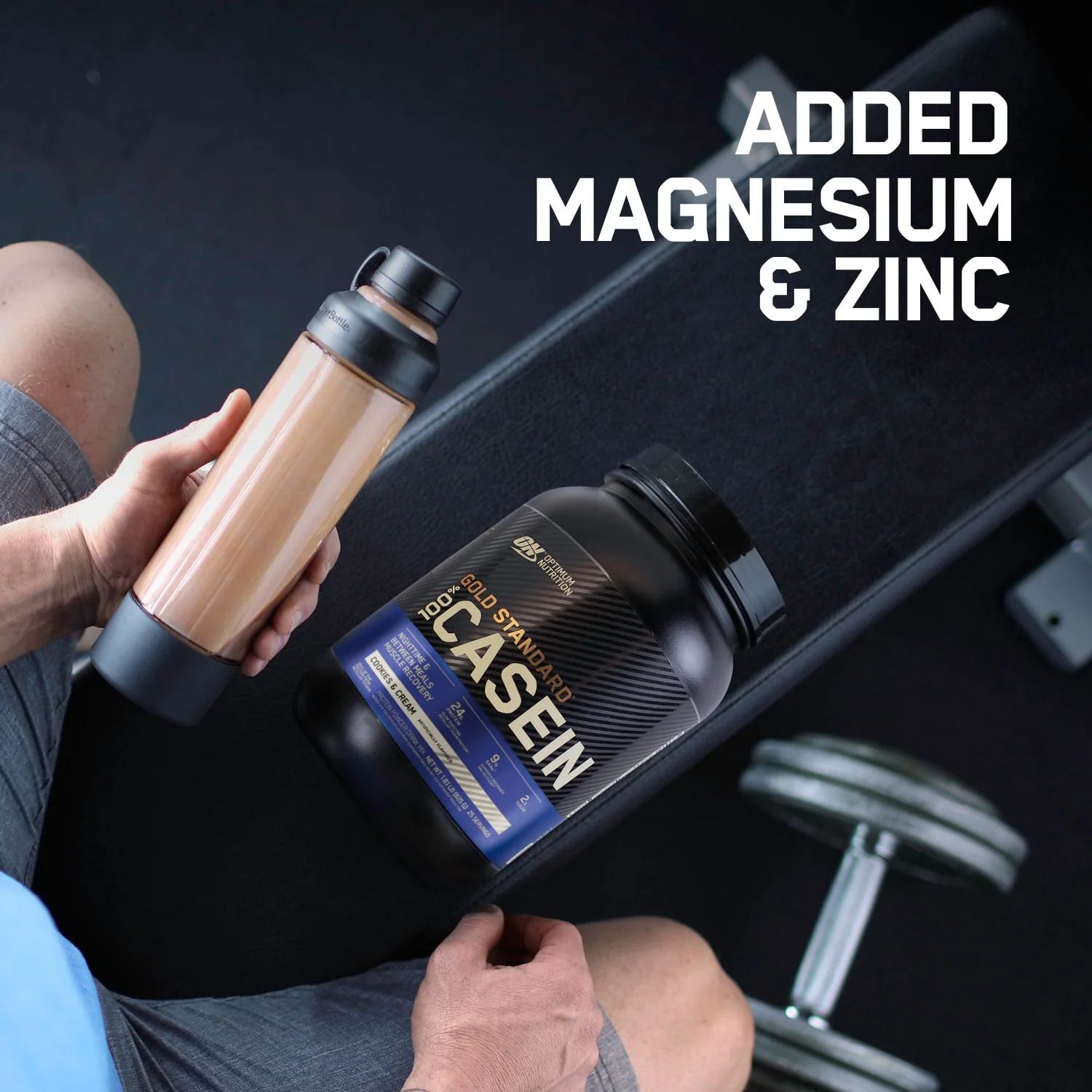 Optimum Nutrition Gold Standard Micellar Casein Protein, Chocolate Supreme, 2lb