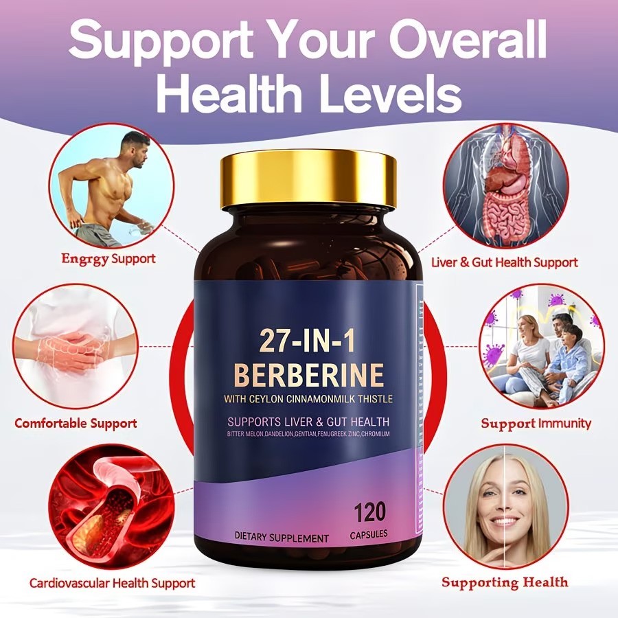 27 In 1Berberine Capsule-Digestive Health Support Healthy Immune System Support