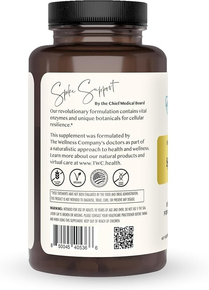 The Wellness Company Original Spike Support Formula 60 Count (Pack of 1)