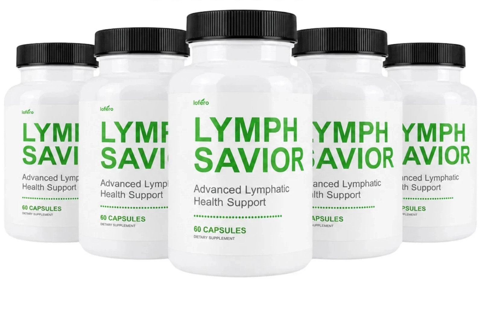 5-Pack Lymph Savior – Advanced Lymphatic Health Support Supplement – 300 Caps