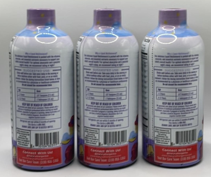 3PK Mary Ruth’s Kids Nighttime Multimineral ~ 15.22 FL OZ Each ~ EXP 2/27 ~ NEW