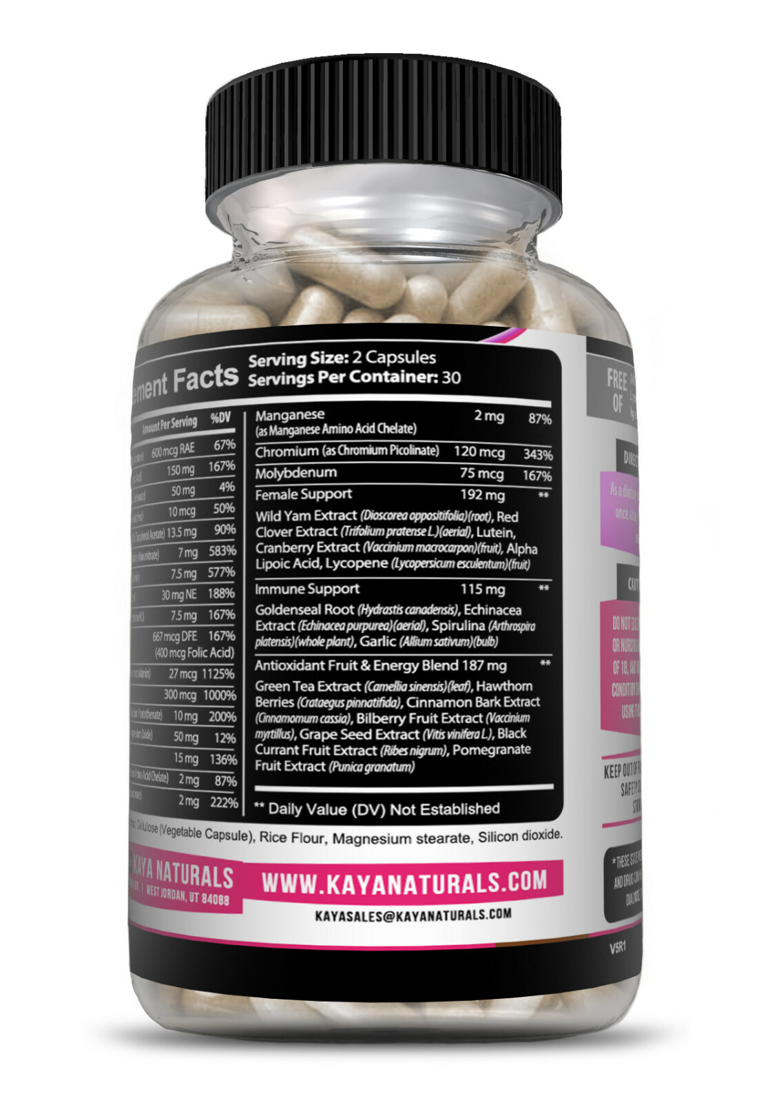 Womens Multivitamin & Multi-Mineral, Increase energy metabolism and vibrance