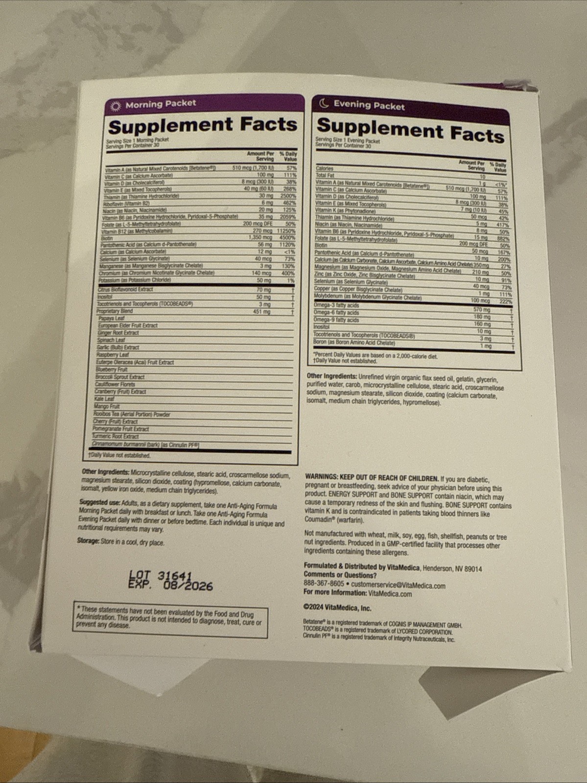 VitaMedica Anti-Aging Formula 4-in-1 Health and Beauty Supplement | Anti Agin…
