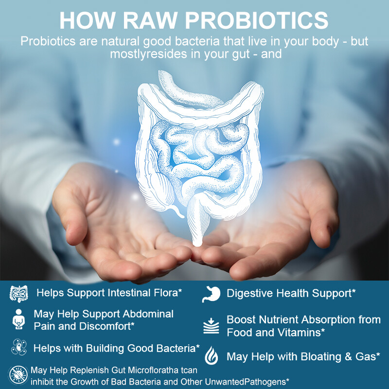 Probiotic 100 Billion CFU – Prebiotics for Digestive & Gut, Bloating Health