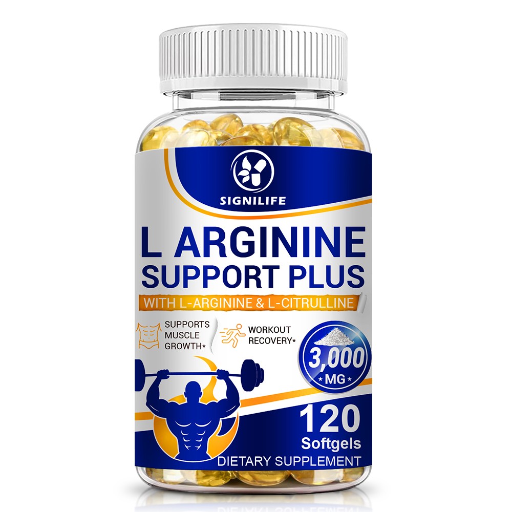 L-Arginine L-Citrulline 3000mg Extra Strength Nitric Oxide & Circulation Boost