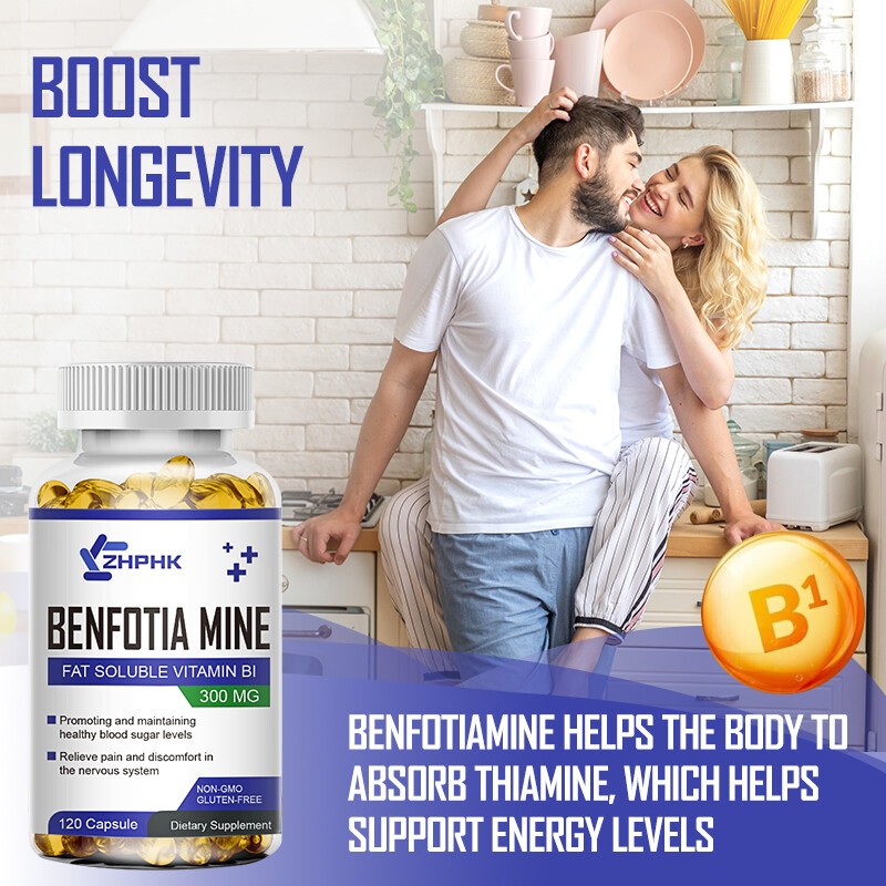 240 Benfotiamine Capsules 300mg Fat Soluble Thiamine Vit B1 NON-GMO,Gluten Free