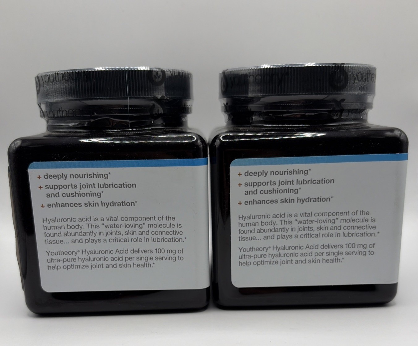 Lot of 2-Youtheory Hyaluronic Acid Advanced Formula Joint Skin Support 120 Tabs