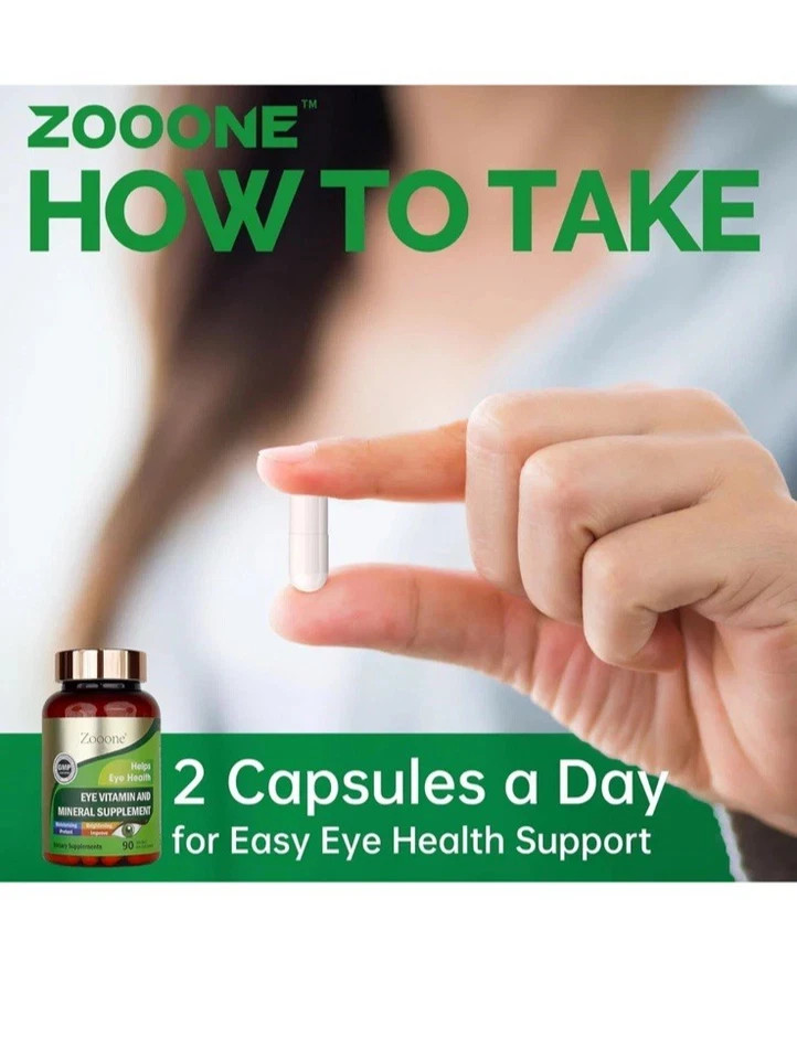 Zooone Eye Vitamin and Mineral Supplement Health Support Lutein 270 Capsules