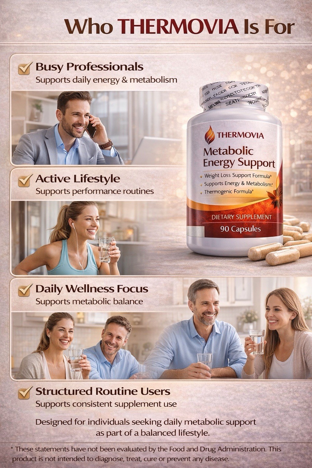THERMOVIA Weight Management & Energy Metabolism Support Supplement 90 Capsules