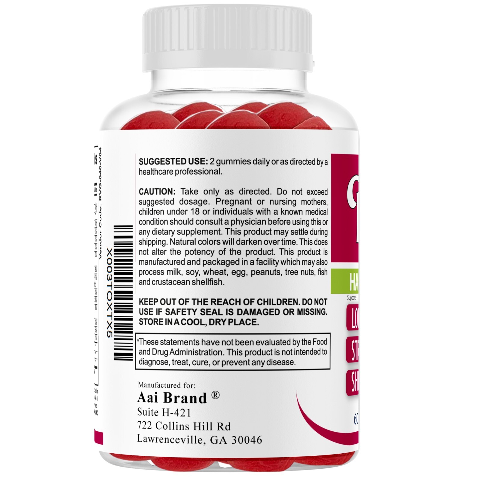 Biotin Beauty Gummies, Hair Growth Supplement with Vitamins | Hair & Nail Health