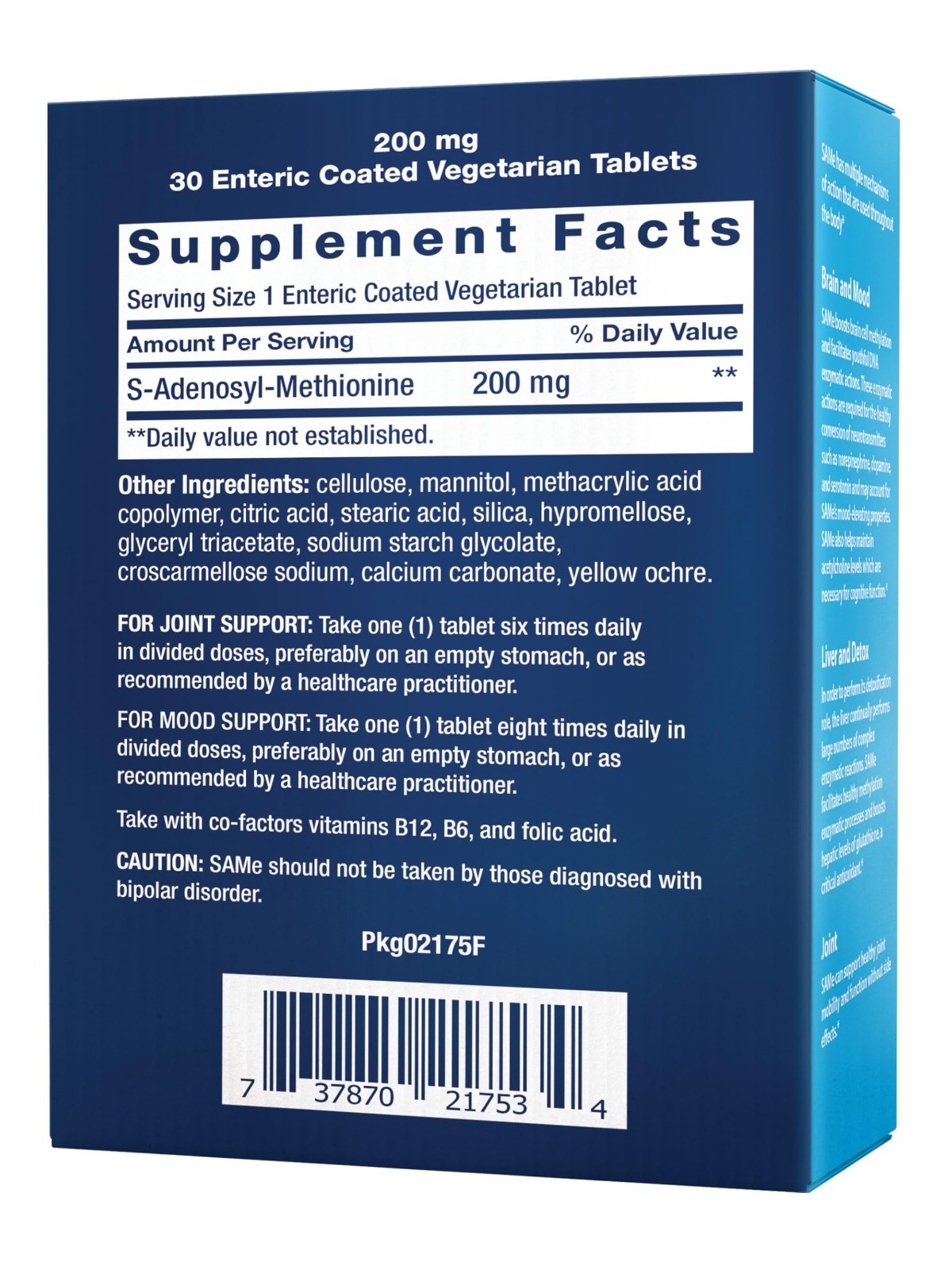 Mood, Joint & Liver Support – Gluten-Free, Non-GMO, Vegetarian, 30 Tablets