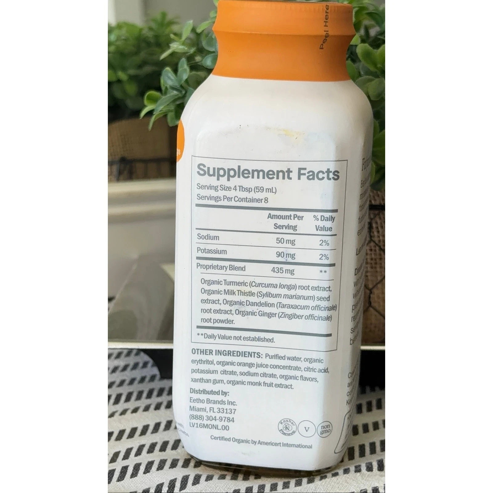 Dose For Your Liver Liquid Supplement Shot Orange 16oz 8 Servings Sealed