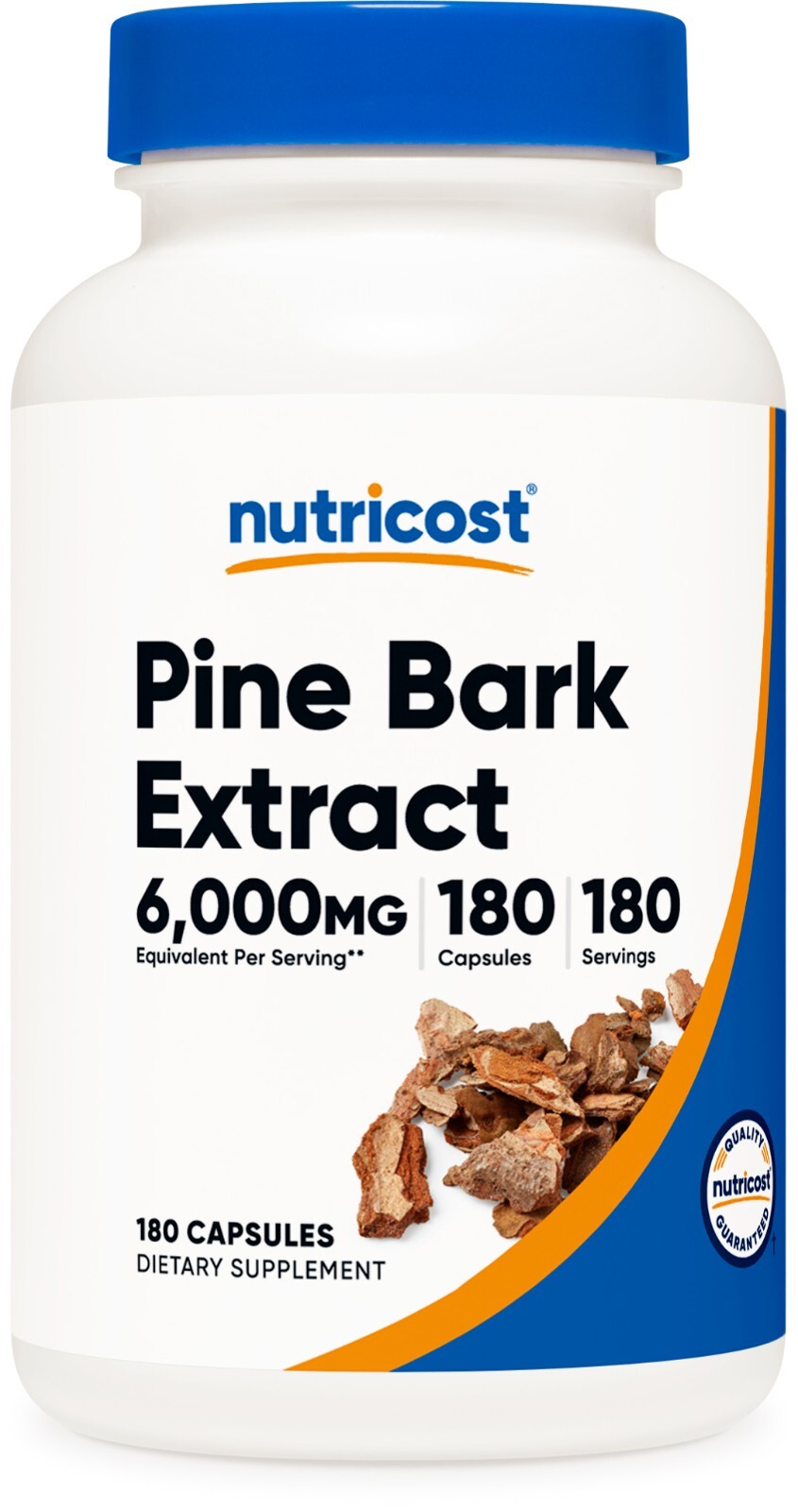 Nutricost Pine Bark Extract 6000mg, 180 Capsules – Non-GMO, Gluten Free