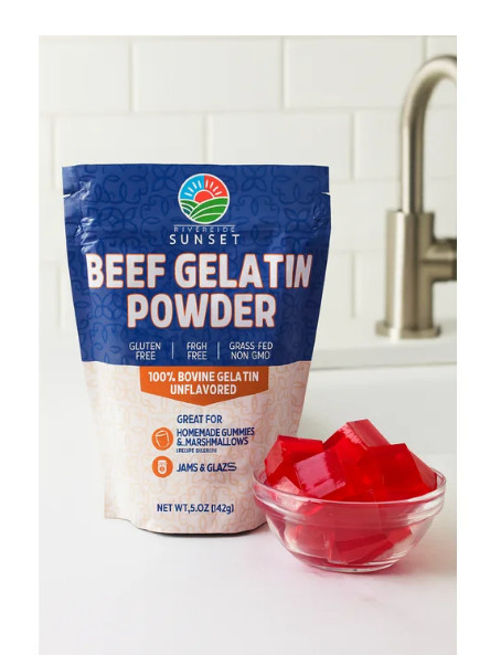 Divided Sunset, Unflavored Beef Gelatin Powder, 5 oz (142 g)
