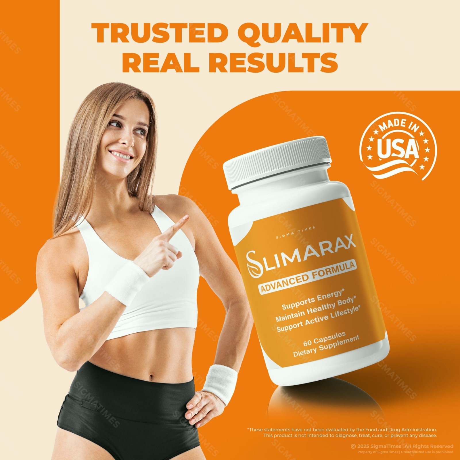 Slimarax Capsules – Energy & Weight Management Support Supplement – 3 Pack