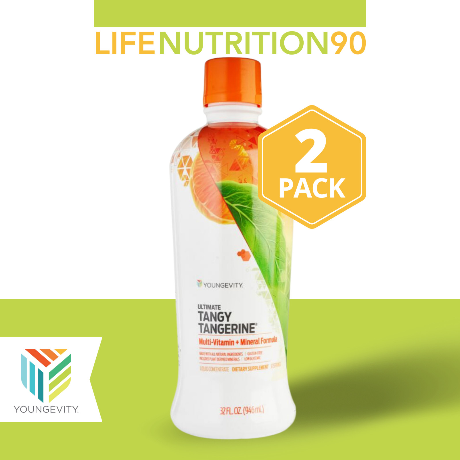 Youngevity Ultimate Tangy Tangerine – 32 oz / 2 pack