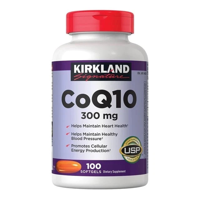 Kirkland Signature CoQ10 300mg 2 Pack 200 Softgels Heart Energy Support EXP 0527