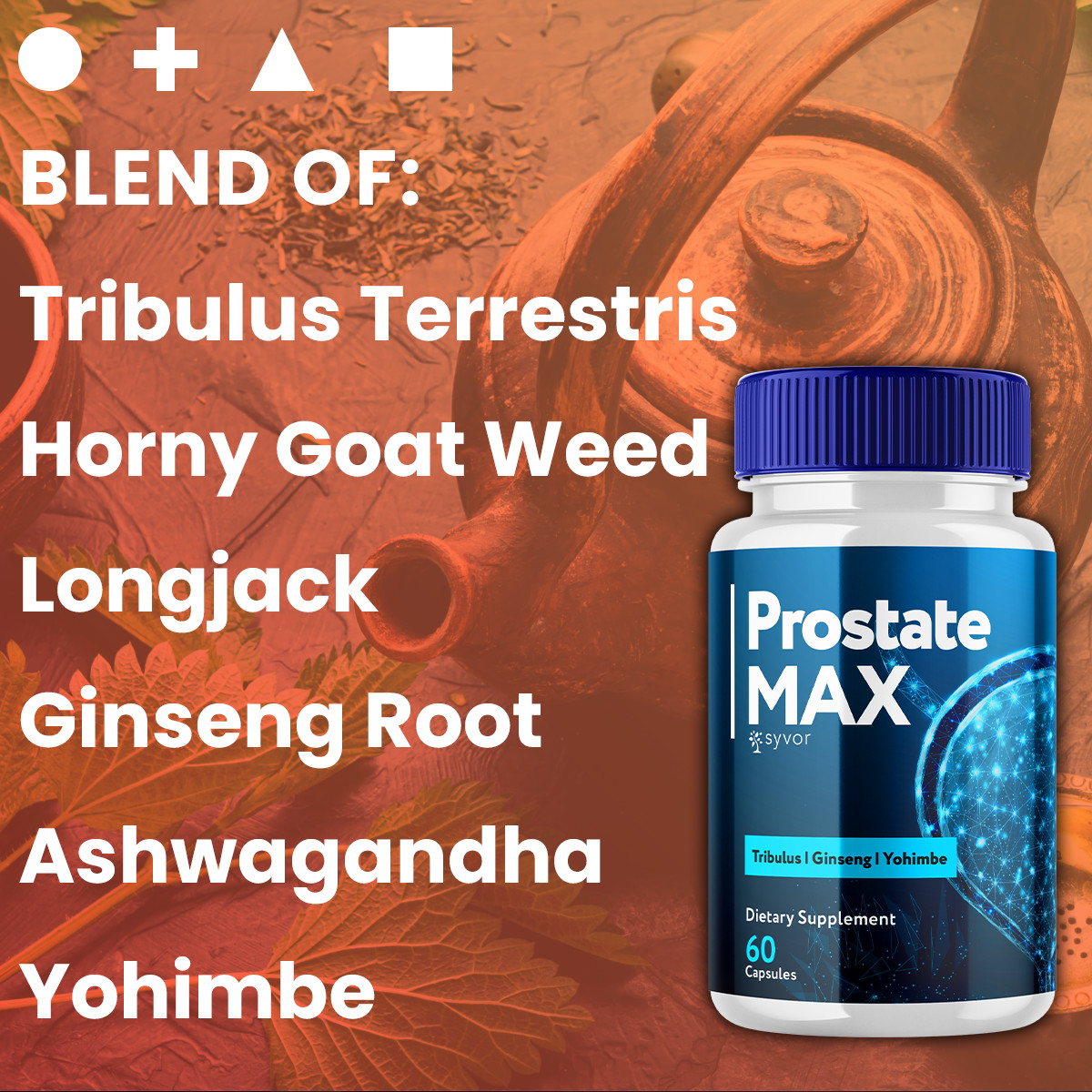 Prostate Max Formula Supplement Natural Vitamin for Health & Wellness 120 Caps