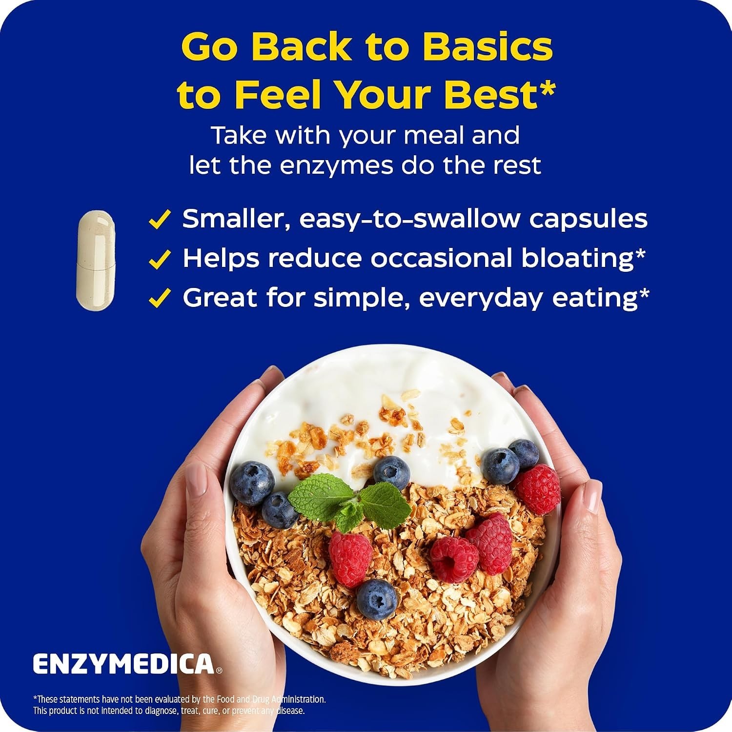 Enzymedica Digest Basic – Digestive Support Supplement – 90 Capsules – Lot of 2