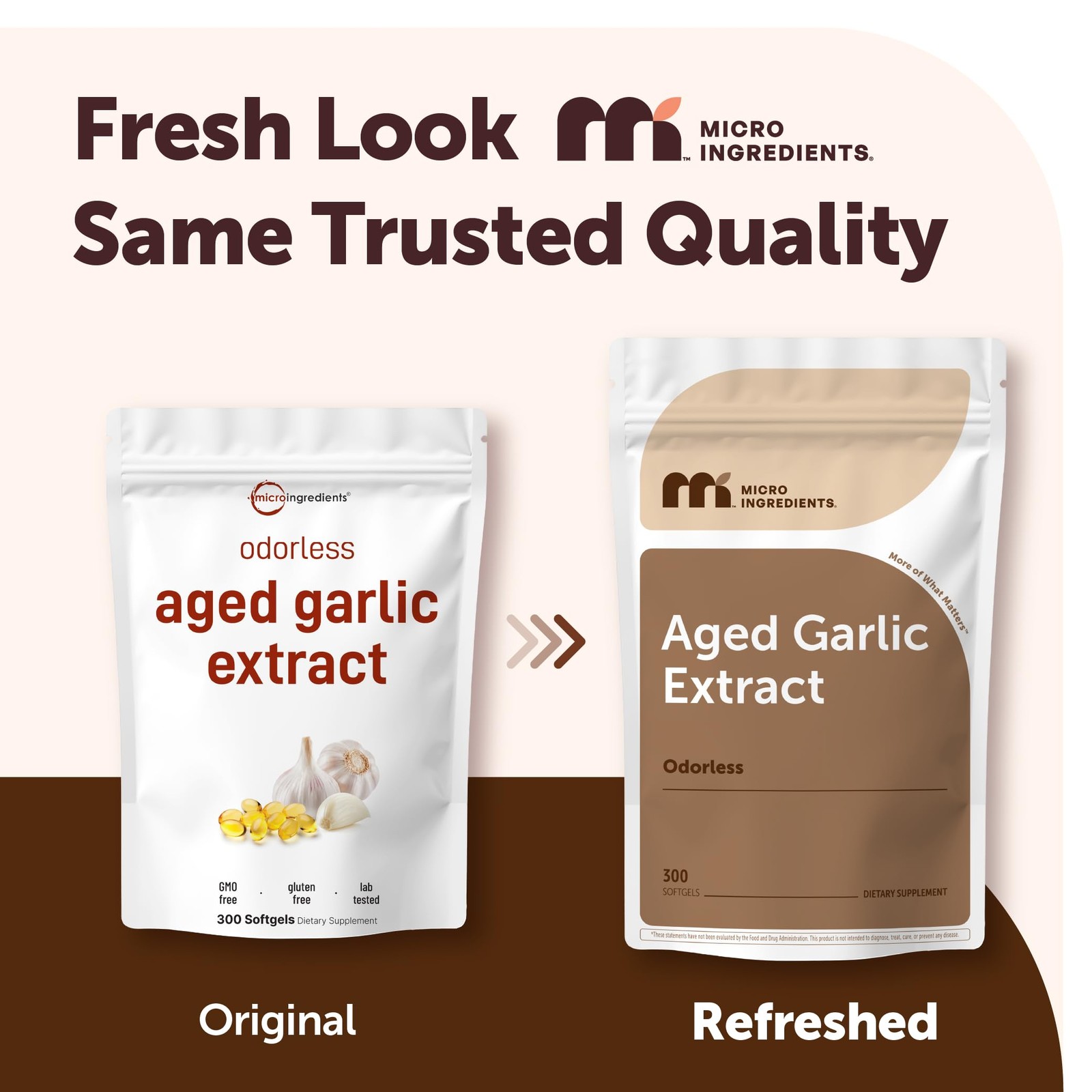 Odorless Garlic, 300 Softgels | 2 Years Aged Garlic Extract | Grown Allium Sa…